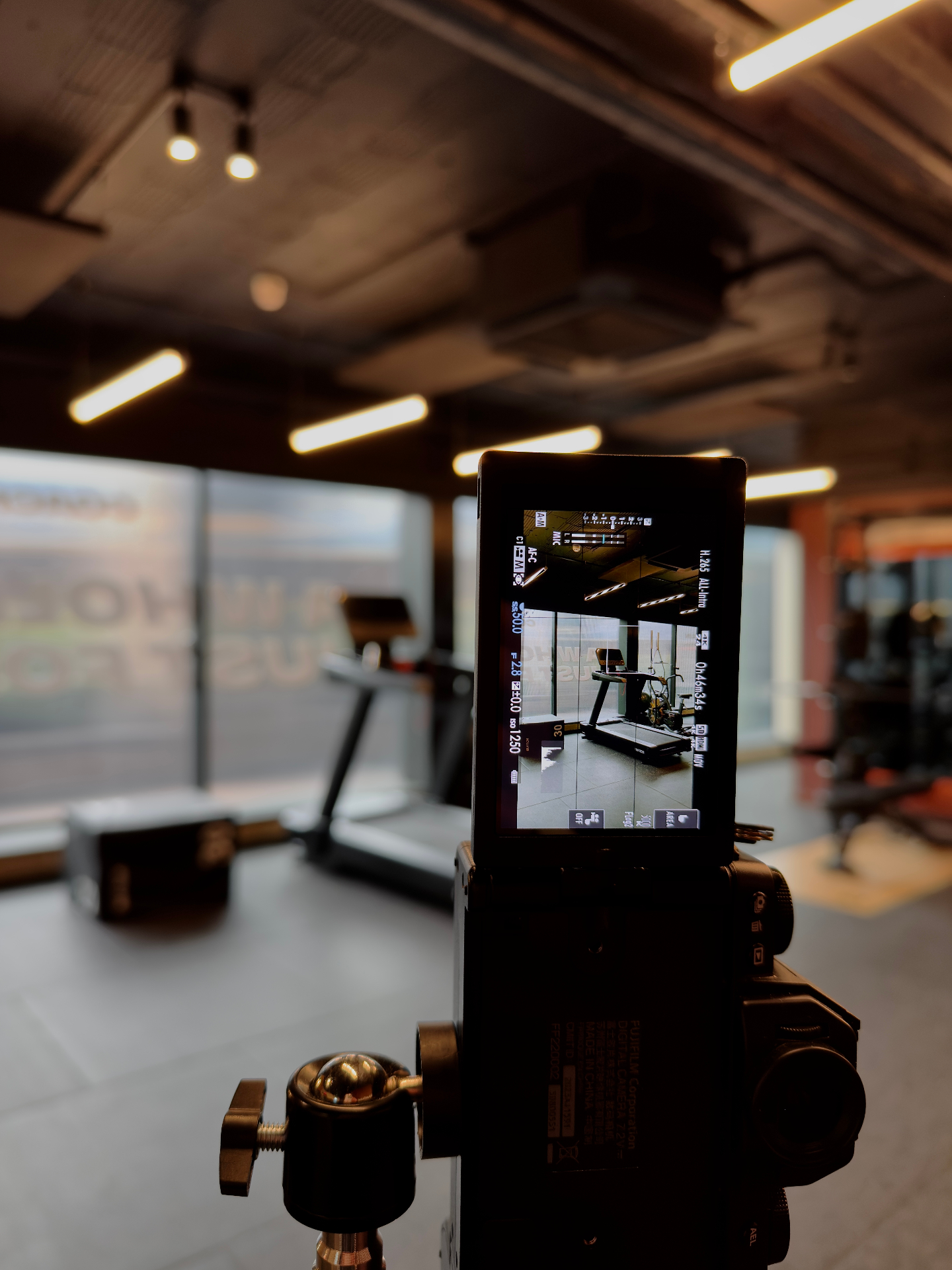 Behind the camera